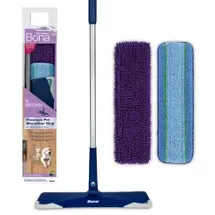 Bona Wischmopp Premium Teleskop-Mopp Blau