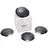 Fiat Nabendeckel Set 4-teilig 51884863 schwarz