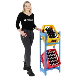 Proregal Getränkekistenregal Camel HxBxT 100x40x30cm | Blau