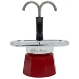 Bialetti Mini Express - Espressokocher-Set - rot + 2 Becher aus Arte Collection René Magritte
