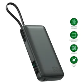 4smarts Powerbank Enterprise mit integriertem USB-C Kabel 20000mAh 130W