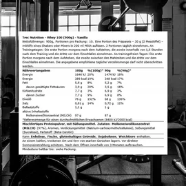 Trec Nutrition Whey Vanille Pulver 900 g
