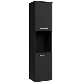 Badplaats Montreal Badezimmerschrank 30 x 131 x 30 cm Grün/Schwarz Matt