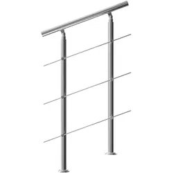 Treppengeländer Edelstahl 80cm 3 Streben