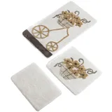 Setmat Set (3-teilig) beige mit Trolley-Design