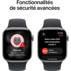 Apple Watch Series 11 GPS 42mm Space Grey Aluminium Sport Band black M/L