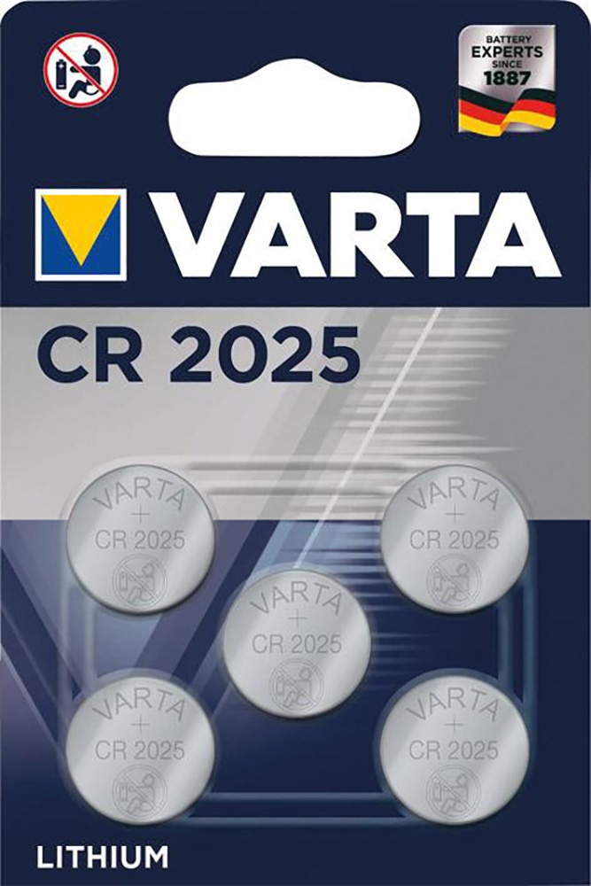VARTA Batterie / Knopfzelle ELECTRO.CR2025 5er Blister