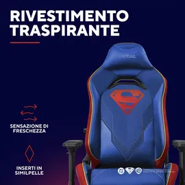 Trust Ruya Pro Gamingstuhl Blau/Rot