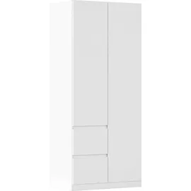 Rauch Drehtürenschrank MAINZ 91 x 210 x 54 cm Weiß