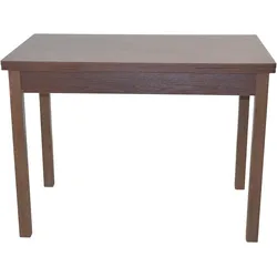 Esstisch, braun (nussbaum, nachbildung, nussbaum, nachbildung, nussbaum, nachbildung), H:75cm T:67cm, HOFMANN LIVING AND MORE, Tische, ausziehbar