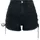 URBAN CLASSICS Waist Denim Lace Up Kurze Hose Black 26