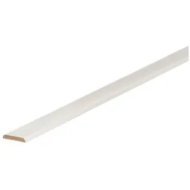 Kosche | Abdeckleiste | MDF 5 x 30 x 2600 mm Weiß | Sockelleiste | Fußleiste | Hochwertig | Robust | 2.6 Meter