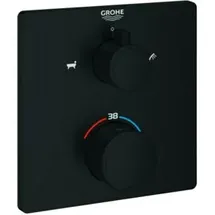 Grohe Fertigmontageset Grohtherm UP-WA-THM m 2-W.-Umstg., eck., ma bla