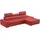 sit&more Ecksofa SIT & MORE "Broadway L-Form", rot, B:284cm H:79cm T:171cm, Luxus-NaturLeder;Luxus-Kunstleder;NaturLEDER;Microfaser Primabelle (100% Polyester), Sofas, Ecksofa, inklusive Kopfteilverstellung, wahlweise mit Bettfunktion