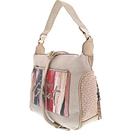 Anekke Schultertasche Polyurethan Beige