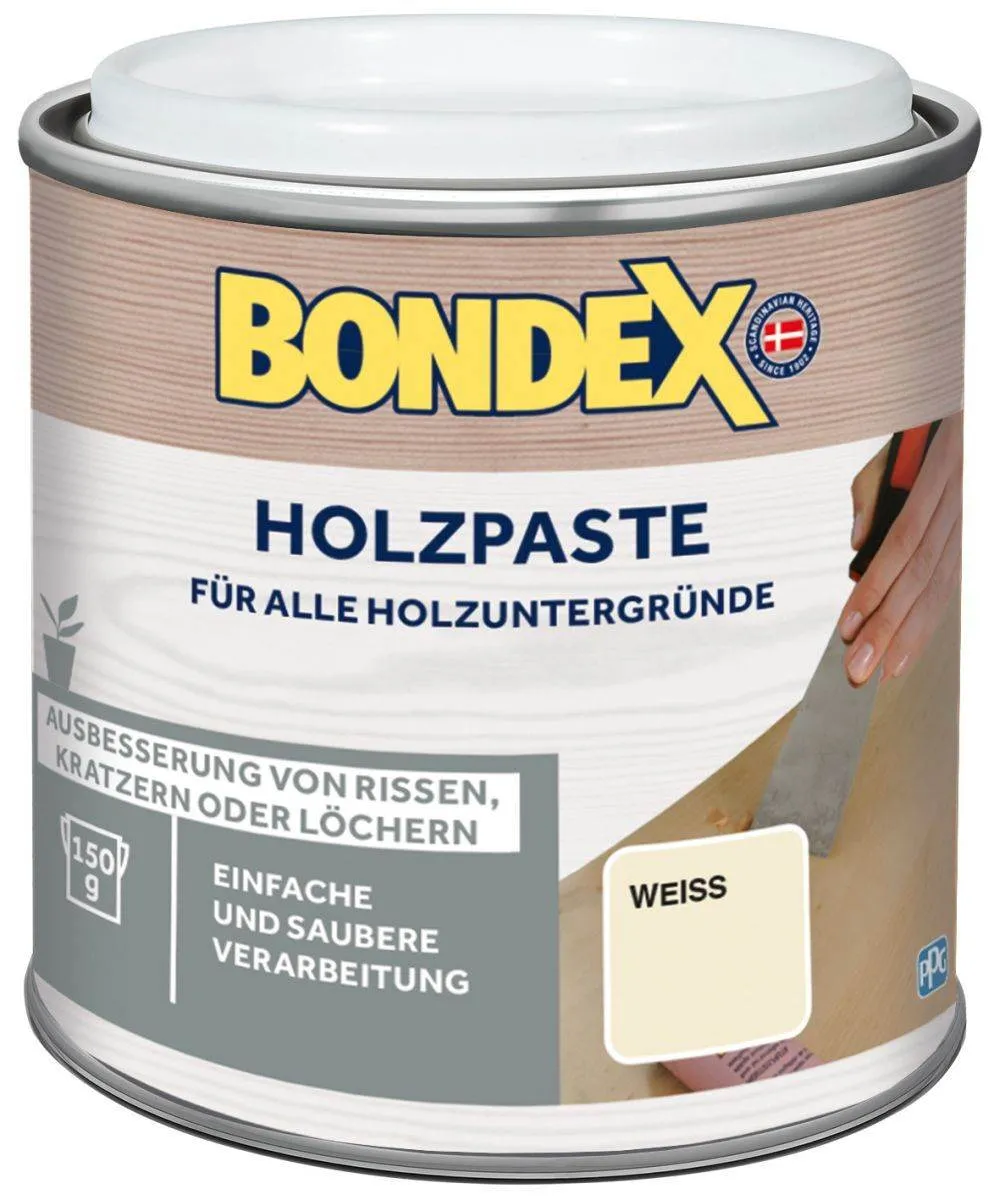 BONDEX Holzpaste 120-150g, verschiedene Farben, füllt Löcher, Fugen & Risse