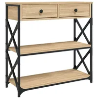 VidaXL Konsolentisch Sonoma-Eiche 75x28x75 cm