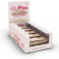 Mountain Joes Millionaire Protein Riegel , 10 x 50 g Riegel, Raspberry White Chocolate