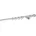 1-läufig Rohr 5cm Endstück ball Farbe Edelstahl-Optik Größe 170cm