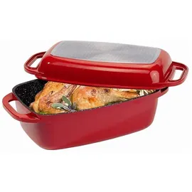 STONELINE Bräter 40 x 22 cm rot