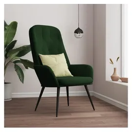vidaXL Relaxsessel Dunkelgrün Samt 70 x 98 x 77 cm Grün
