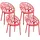 CLP Gartenstuhl Hope Sessel 59 x 59 x 80 cm rot 4 St.