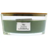 Woodwick Mint Leaves & Oak Candle - Grün