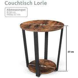holz4home® Beistelltisch Lorie rund