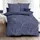 KAEPPEL Mako-Satin Floral Blau 200 x 200 cm + 2 x 80 x 80 cm