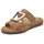 VIVANCE Pantolette Damen Braun/Goldfarben 42
