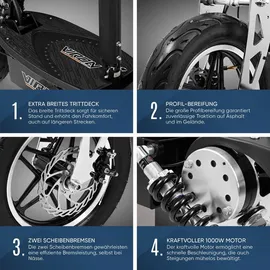 Viron VR-1500-EEC 1000 Watt 35 km/h Schwarz