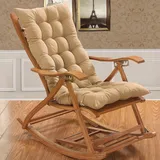 Hochlehner Auflagen 8cm, Gartenstuhlauflagen Hochlehner 120x50 Mit Bändern, Bequeme Sitzauflagen Gartenmöbel, Stuhlauflage Sitzkissen Indoor Outdoor Rückenlehne Auflage(Beige)