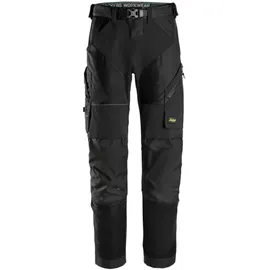 Snickers Workwear 6903 FlexiWork Arbeitshose, 1 Stück, 50, schwarz,