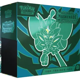 Pokémon Top Trainer Box Karmesin & Purpur Maskerade im Zwielicht