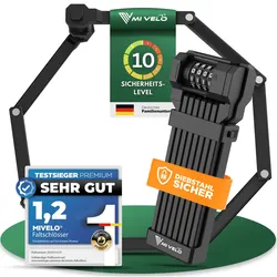 Fahrradschloss Faltschloss mit Zahlencode 120cm lang - Bestseller,oft gekauft,Zubehör