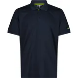 CMP Poloshirt Blau-Limettengrün 54