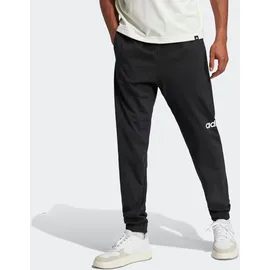 adidas Essentials Linear Single Jersey Joggers Black / White S