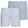 Jockey Webboxer Everyday Woven Weiß / Blau L 2er Pack
