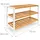Relaxdays Schuhregal 70 x 55 x 25 cm braun-weiß