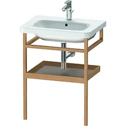 Duravit DuraStyle Handtuchhalter DS988104376 59 x 44 cm, basalt matt/Eiche massiv, mit Ablage