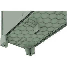 KETER Geräteschrank, Jadegrün, Kunststoff 2 Fächer, 80x100x44 cm - Jade