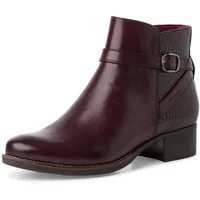 TAMARIS Damen Stiefelette Blockabsatz bequem; BORDEAUX, EU 39