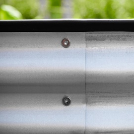 Westmann Metall Hochbeet Grow Faster silber 160 x 80 x 82 cm