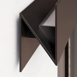 LUCANDE Außenwandleuchte Aluminium 10,9 cm x 27 cm x 15,4 cm spritzwassergeschützt schwarz