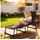 Outsunny Sonnenliege 200 x 65 x 30 cm Schwarz