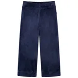 vidaXL Kinderhose Samt Kinder Hose Freizeithose Sporthose Winterhose Dunkelblau 128 - 128