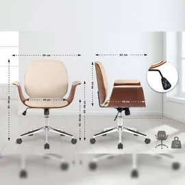 CLP Kemberg Kunstleder Walnuss/Creme