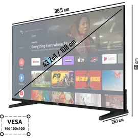 JVC LT-43VA3355 43" LED 4K UHD Android Smart TV