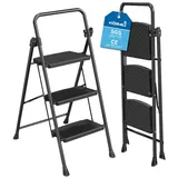 kör4u Trittleiter Haushaltsleiter schwarz schwarz