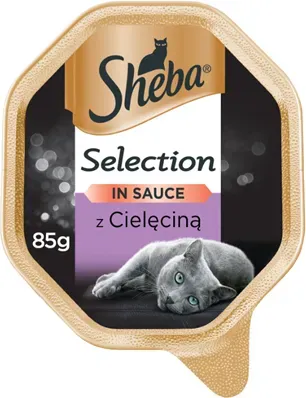 SHEBA® Selection 85g mit Kalb - Nassfutter für Katzen in Soße (Rabatt für Stammkunden 3%)